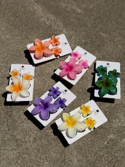 Set de 3 pinzas de flor - imagen