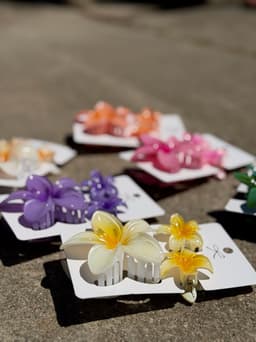 Set de 3 pinzas de flor - imagen