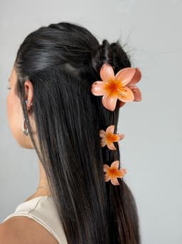 Set de 3 pinzas de flor - imagen