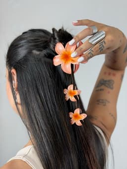 Set de 3 pinzas de flor  por MAYOR ($50 c/u paquete de 12 unidades) - imagen