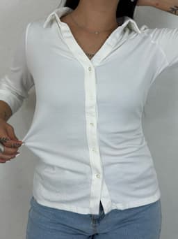 Camisa entallada Oliva - imagen