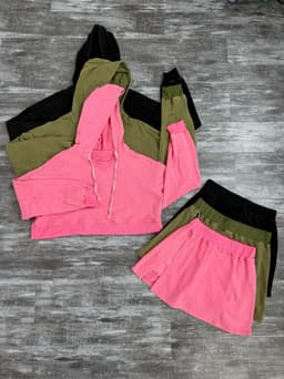 Conjunto de short y canguro Lupe - imagen
