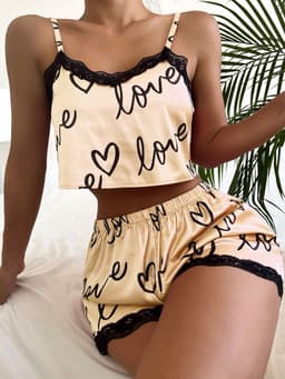 Conjunto pijama de lenceria por Mayor ( Pack de 12 unidades a $390 c/u) - imagen