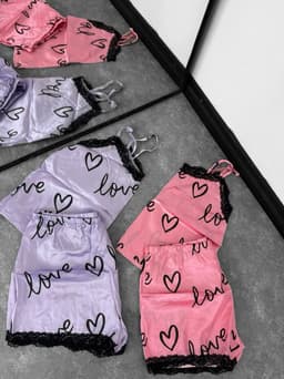 Conjunto pijama de lenceria por Mayor ( Pack de 12 unidades a $390 c/u) - imagen