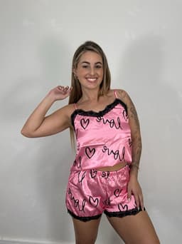 Conjunto pijama de lenceria por Mayor ( Pack de 12 unidades a $390 c/u) - imagen