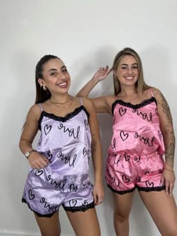 Conjunto pijama de lenceria por Mayor ( Pack de 12 unidades a $390 c/u) - imagen