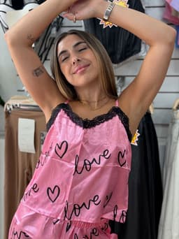Conjunto pijama de lenceria por Mayor ( Pack de 12 unidades a $390 c/u) - imagen
