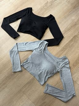 Remera manga larga con Push up - imagen