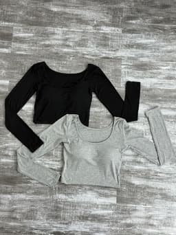 Remera manga larga con Push up - imagen