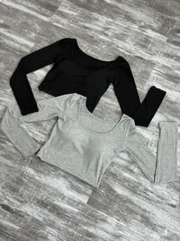 Remera manga larga con Push up - imagen
