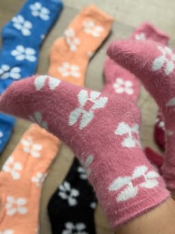 Medias con peluche ( pack de 6) - imagen