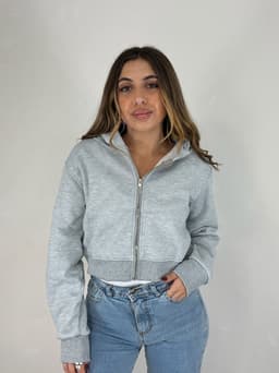 Campera con cierre y Capucha Bianca - imagen