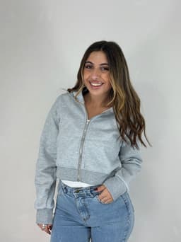 Campera con cierre y Capucha Bianca - imagen