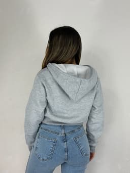 Campera con cierre y Capucha Bianca - imagen