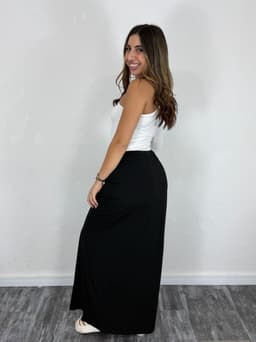 Pollera Larga Recta Elastizada Delia - imagen