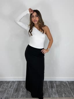 Pollera Larga Recta Elastizada Delia - imagen