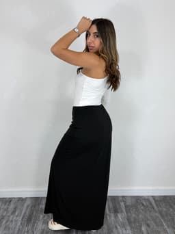 Pollera Larga Recta Elastizada Delia - imagen
