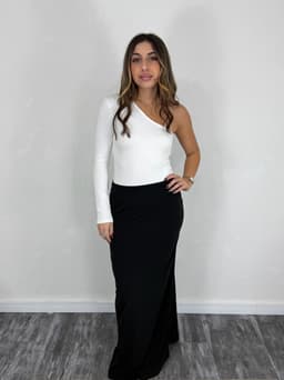 Pollera Larga Recta Elastizada Delia - imagen