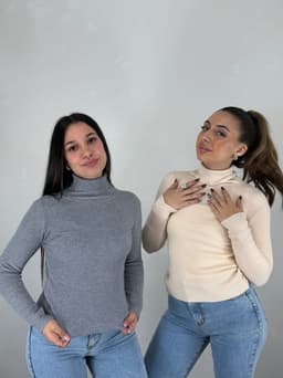 Polera morley de hilo - imagen