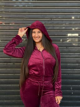 Conjunto con Campera y gorro Plush Celine - imagen
