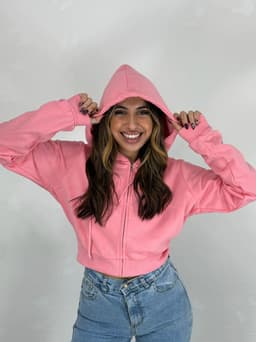 Campera con Capucha y Cierre Kaia - imagen