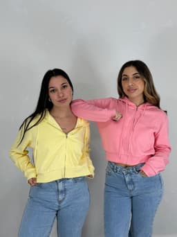 Campera con Capucha y Cierre Kaia - imagen