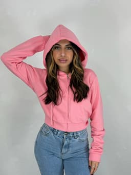 Campera con Capucha y Cierre Kaia - imagen