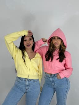 Campera con Capucha y Cierre Kaia - imagen