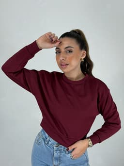 Buzo Cuello Redondo Lila - imagen