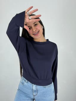 Buzo Cuello Redondo Lila - imagen