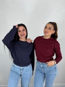 Buzo Cuello Redondo Lila - imagen