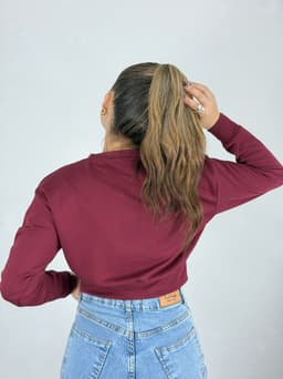 Buzo Cuello Redondo Lila - imagen