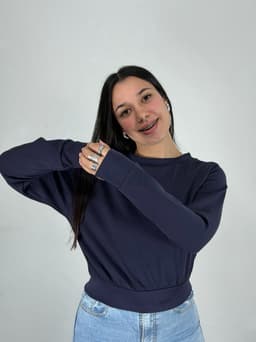 Buzo Cuello Redondo Lila - imagen