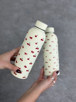 Botella termica con diseño cherry - imagen