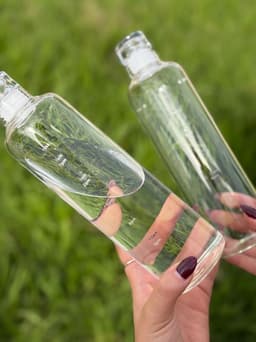 Botella de cristal con marcador de horarios 500ml - imagen