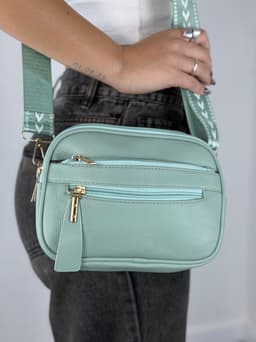 Cartera bandolera con correa - imagen