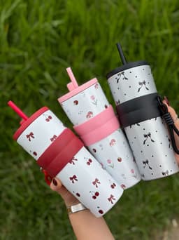 Vaso termico con sorbo y correa  700ml - imagen
