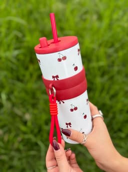 Vaso termico con sorbo y correa  700ml - imagen