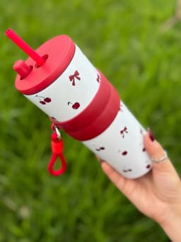 Vaso termico con sorbo y correa  700ml - imagen