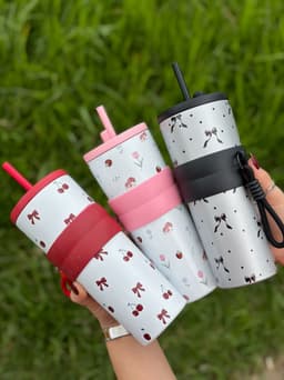 Vaso termico con sorbo y correa  700ml - imagen