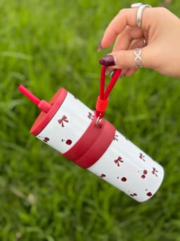 Vaso termico con sorbo y correa  700ml - imagen
