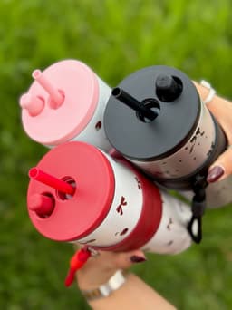 Vaso termico con sorbo y correa  700ml - imagen