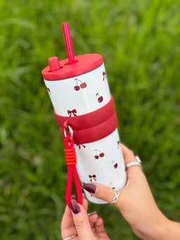 Vaso termico con sorbo y correa  700ml - imagen