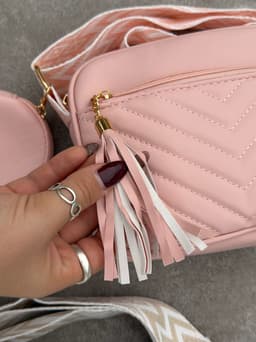 Cartera Bandolera con correa y monedero - imagen