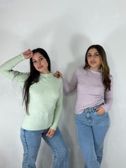 Polera morley de hilo - imagen