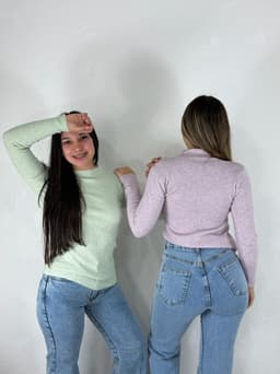 Polera morley de hilo - imagen