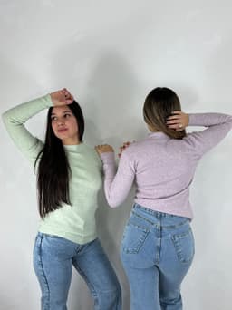 Polera morley de hilo - imagen