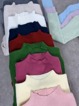 Polera morley de hilo por mayor ($ 390 c/u mínimo 6 unidades) - imagen