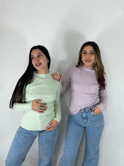 Polera morley de hilo por mayor ($ 390 c/u mínimo 6 unidades) - imagen