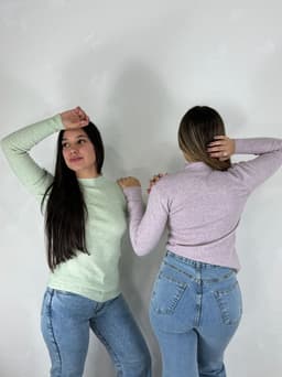 Polera morley de hilo por mayor ($ 390 c/u mínimo 6 unidades) - imagen
